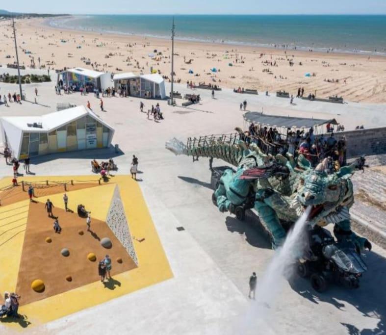 Duplex Calais Nord A 2 Pas De La Plage 외부 사진